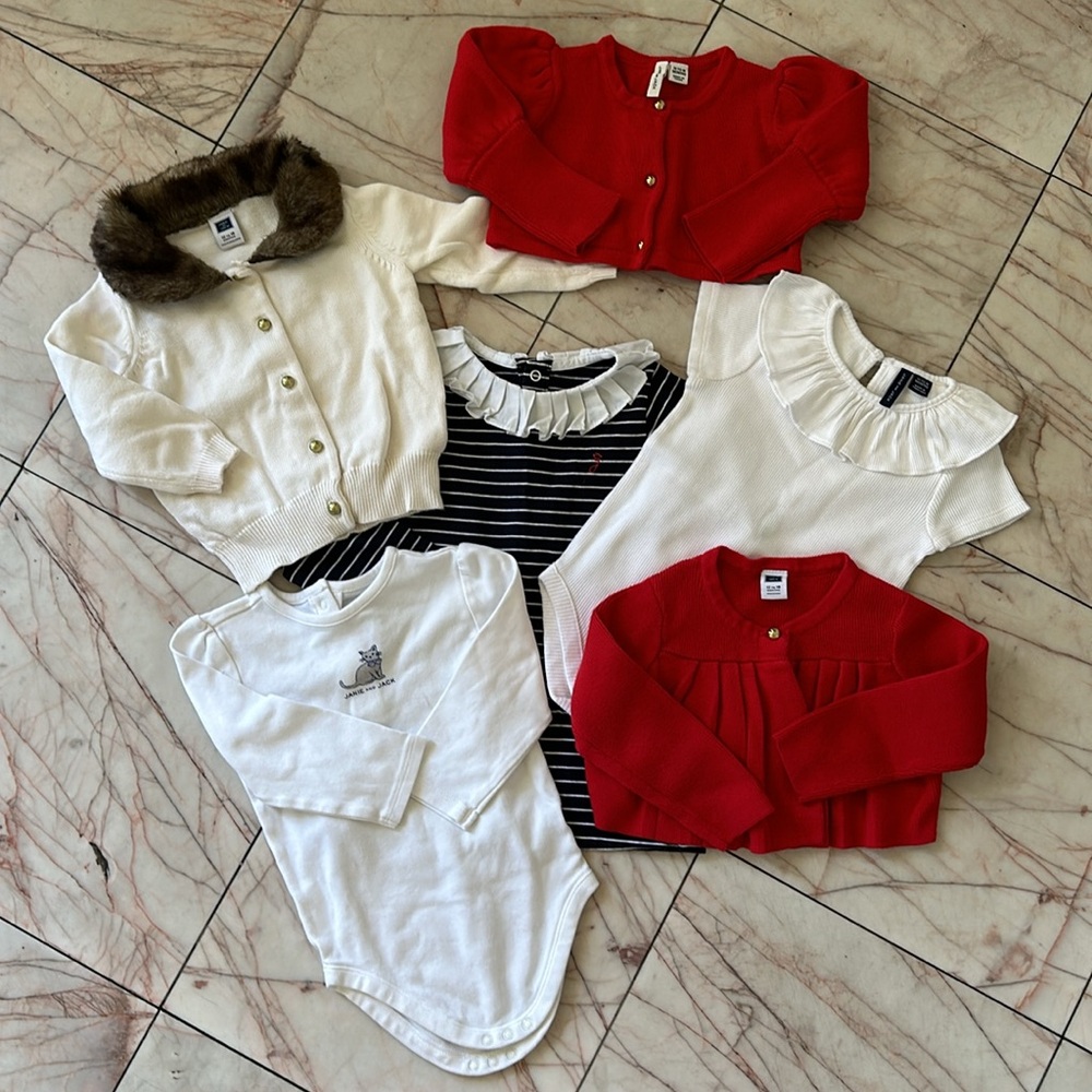 Janie & Jack & Jacadi girls knitted wear - like new (12-18 months)